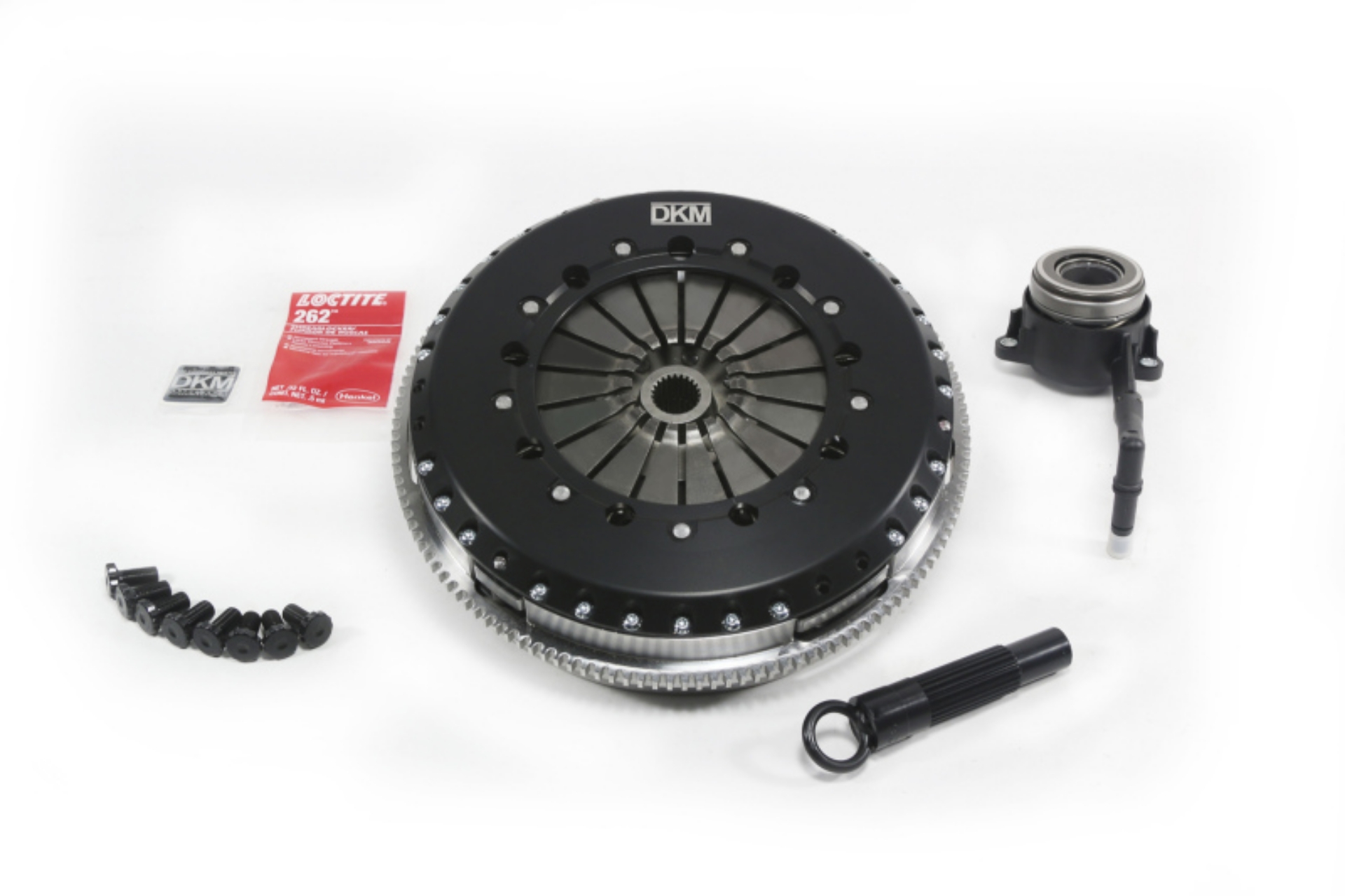 Picture of DKM Clutch 2-0 VW-Audi A3 TSI 8 Bolt Motor MS Twin Disc Clutch w-Steel Flywheel 660 ft-lbs Torque