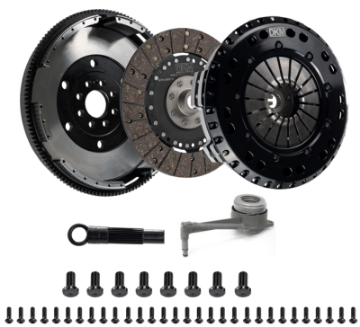 Picture of DKM Clutch 2-0 VW-Audi A3 TSI 8 Bolt Motor MS Twin Disc Clutch w-Steel Flywheel 660 ft-lbs Torque