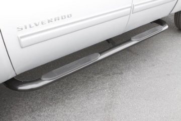 Picture of Lund 03-09 Dodge Ram 2500 Quad Cab 4in- Oval Curved SS Nerf Bars - Polished