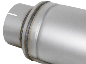 Picture of aFe ATLAS Aluminized Steel Muffler 5in Center-Center 24in L x 7in Diameter - Round Body