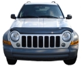 Picture of AVS 02-07 Jeep Liberty Excl- Renegade Model High Profile Bugflector II Hood Shield - Smoke