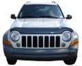 Picture of AVS 02-07 Jeep Liberty Excl- Renegade Model High Profile Bugflector II Hood Shield - Smoke