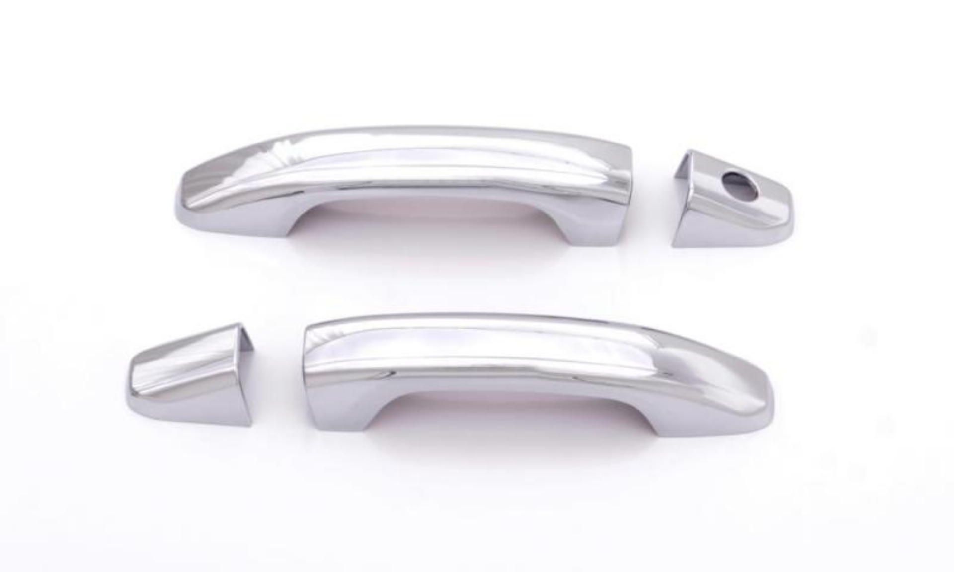 Picture of AVS 14-18 Chevy Silverado 1500 Door Handle Covers 2 Door 4pc Set - Chrome