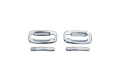 Picture of AVS 99-07 Chevy Silverado 1500 w-o Pass Keyhole Door Handle Covers 2 Door 4pc Set - Chrome