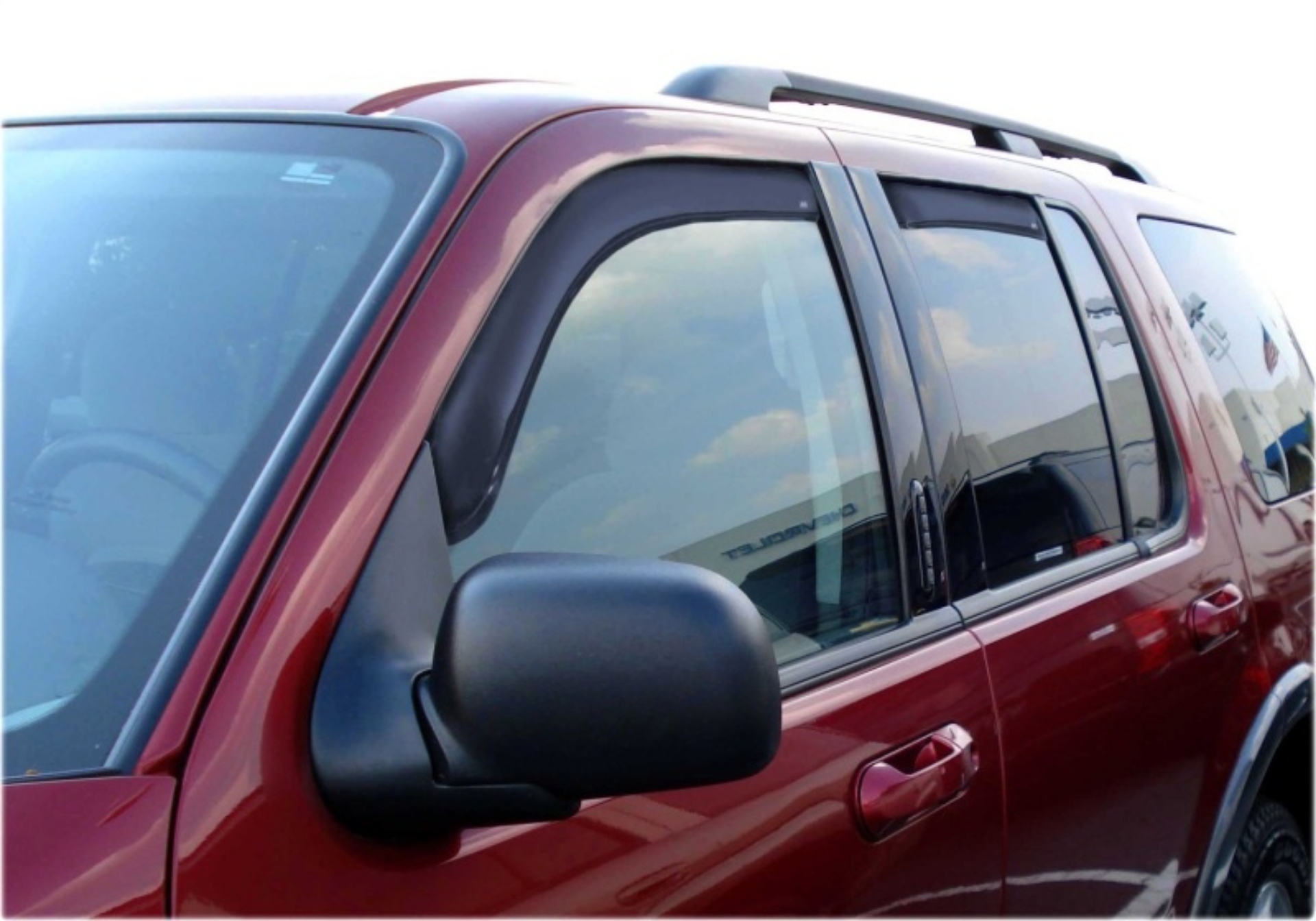 Picture of AVS 02-10 Ford Explorer 4 Door Ventvisor In-Channel Front & Rear Window Deflectors 4pc - Smoke