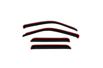 Picture of AVS 00-05 Ford Focus ZX4 Ventvisor In-Channel Front & Rear Window Deflectors 4pc - Smoke