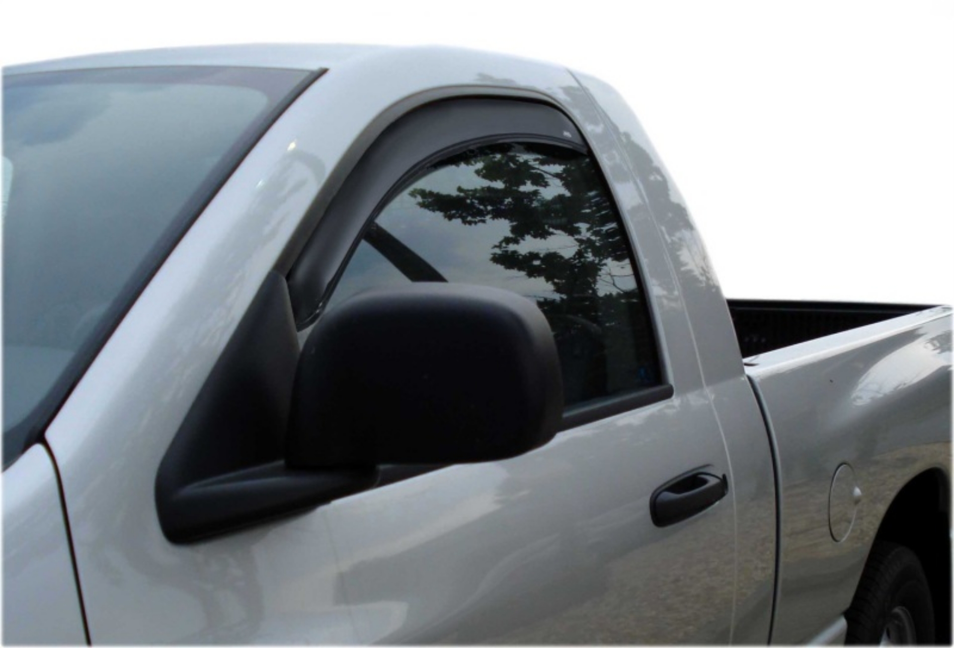 Picture of AVS 02-08 Dodge RAM 1500 Standard Cab Ventvisor In-Channel Window Deflectors 2pc - Smoke