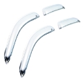 Picture of AVS 02-09 Chevy Trailblazer Ventvisor Outside Mount Front & Rear Window Deflectors 4pc - Chrome