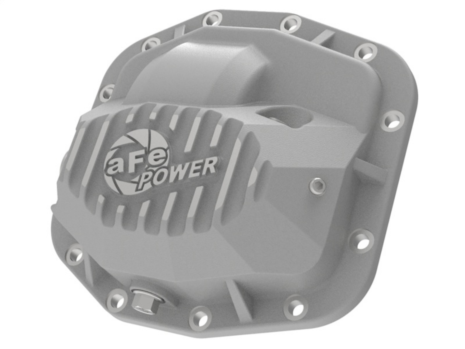 Picture of aFe Street Series Front Differential Cover Raw 2018+ Jeep Wrangler JL V6 3-6L Dana M186