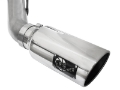 Picture of aFe LARGE BORE HD 4in 409-SS DPF-Back Exhaust w-Polished Tip 11-14 Ford Diesel Trucks V8-6-7L td