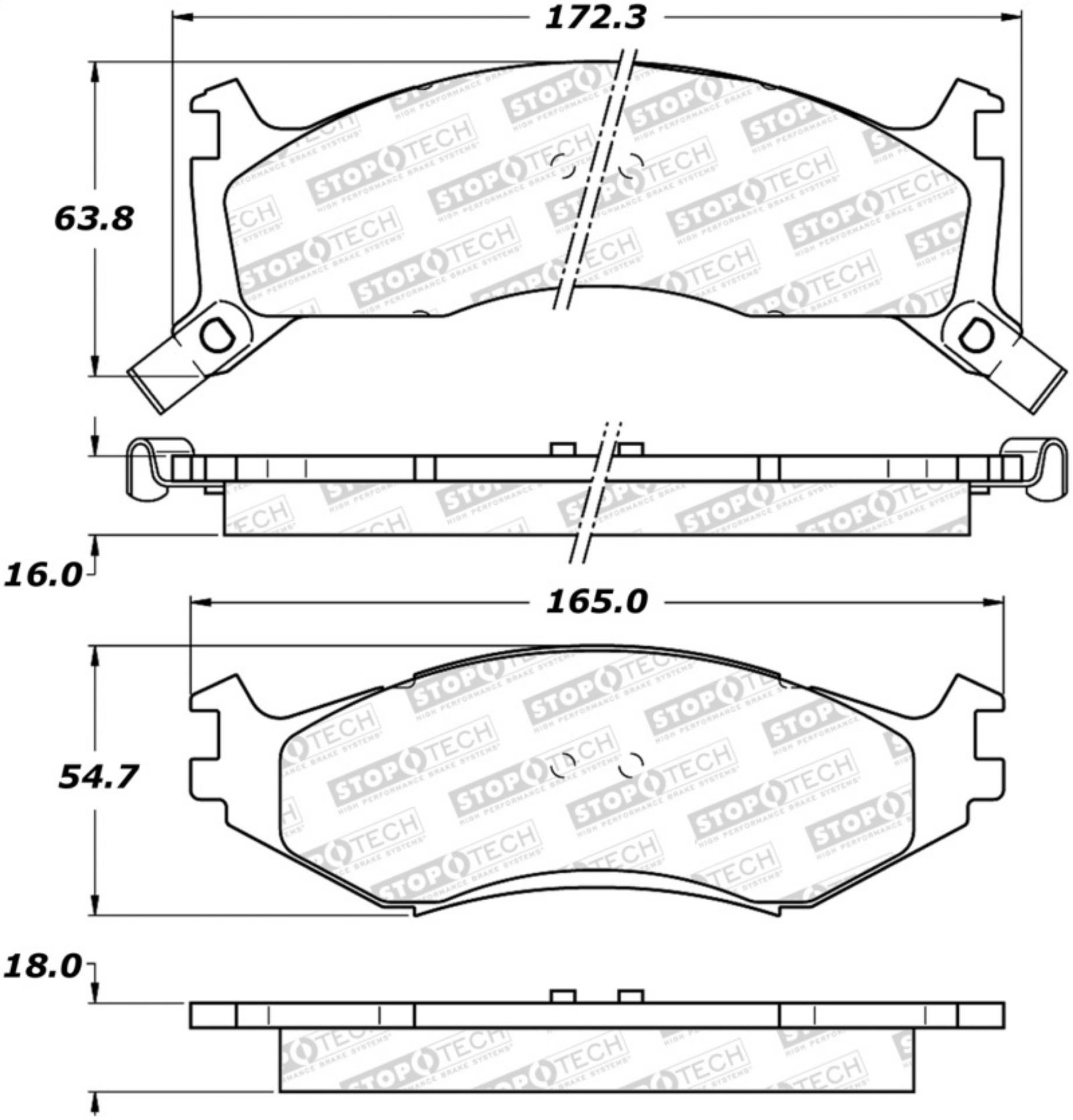 Picture of StopTech Street Brake Pads - Front