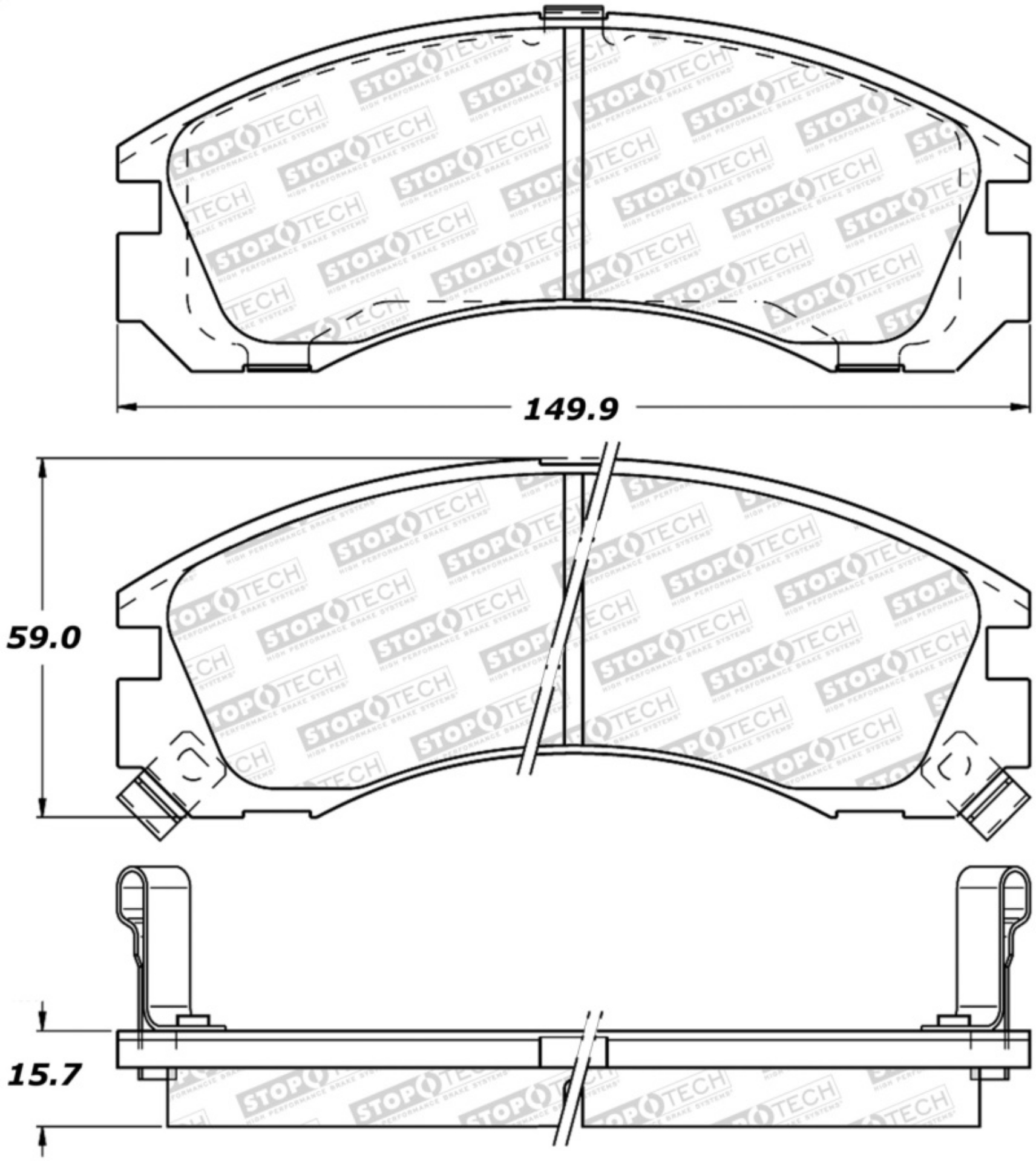 Picture of StopTech Street Brake Pads - Front