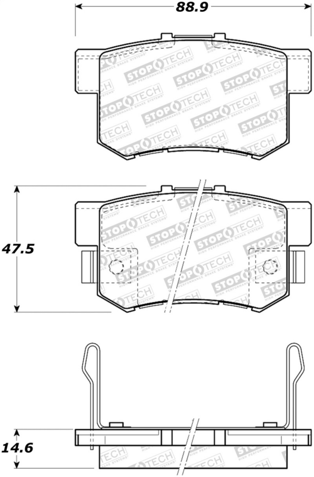 Picture of StopTech Street Brake Pads - Front