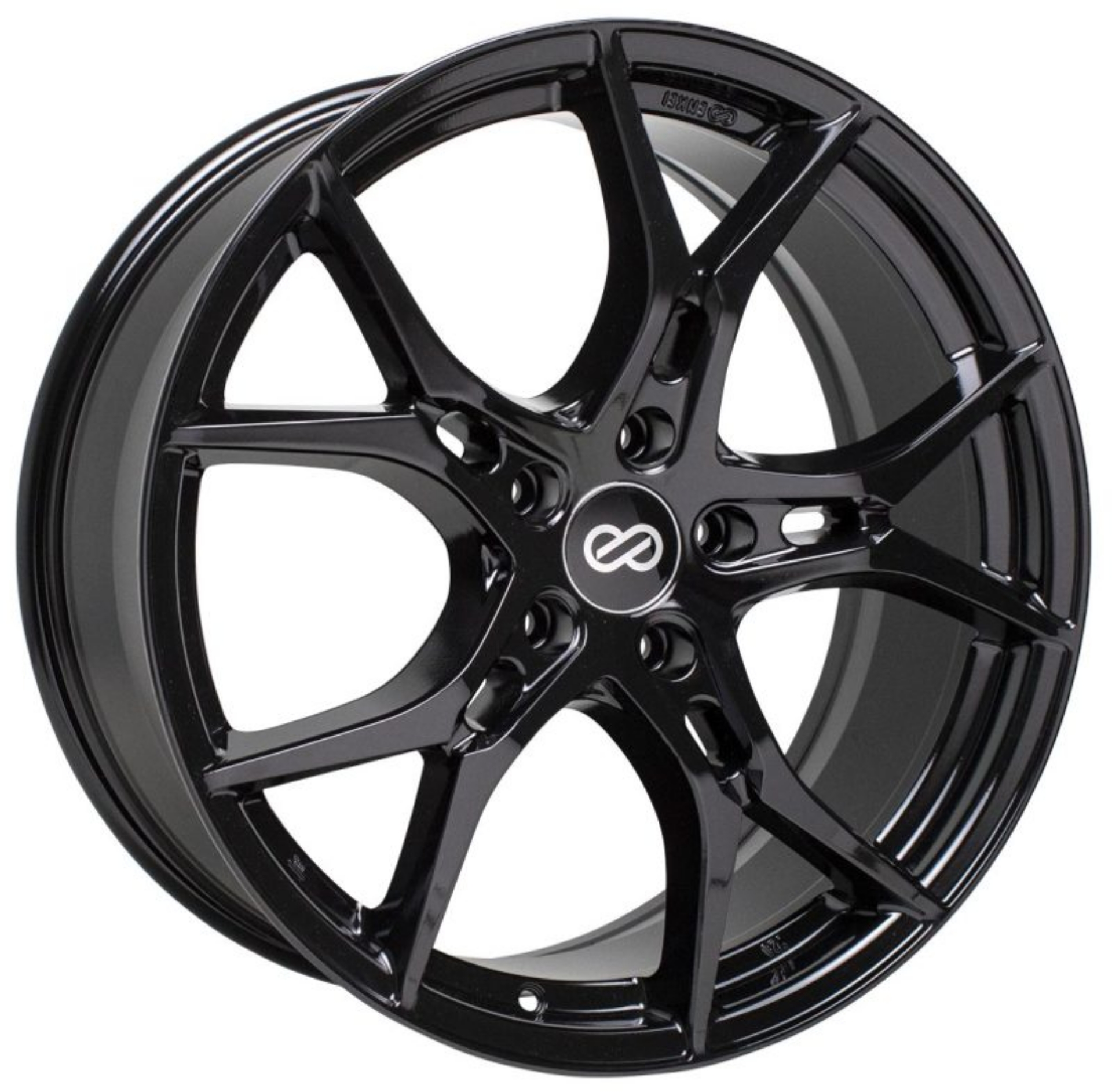 Picture of Enkei Vulcan 18X8-0 35mm Offset 5x114-3 Bolt 72-6mm Bore Gloss Black Wheel