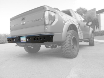 Picture of Addictive Desert Designs 10-14 Ford F-150 Raptor Venom Rear Bumper w- Backup Sensor Cutouts