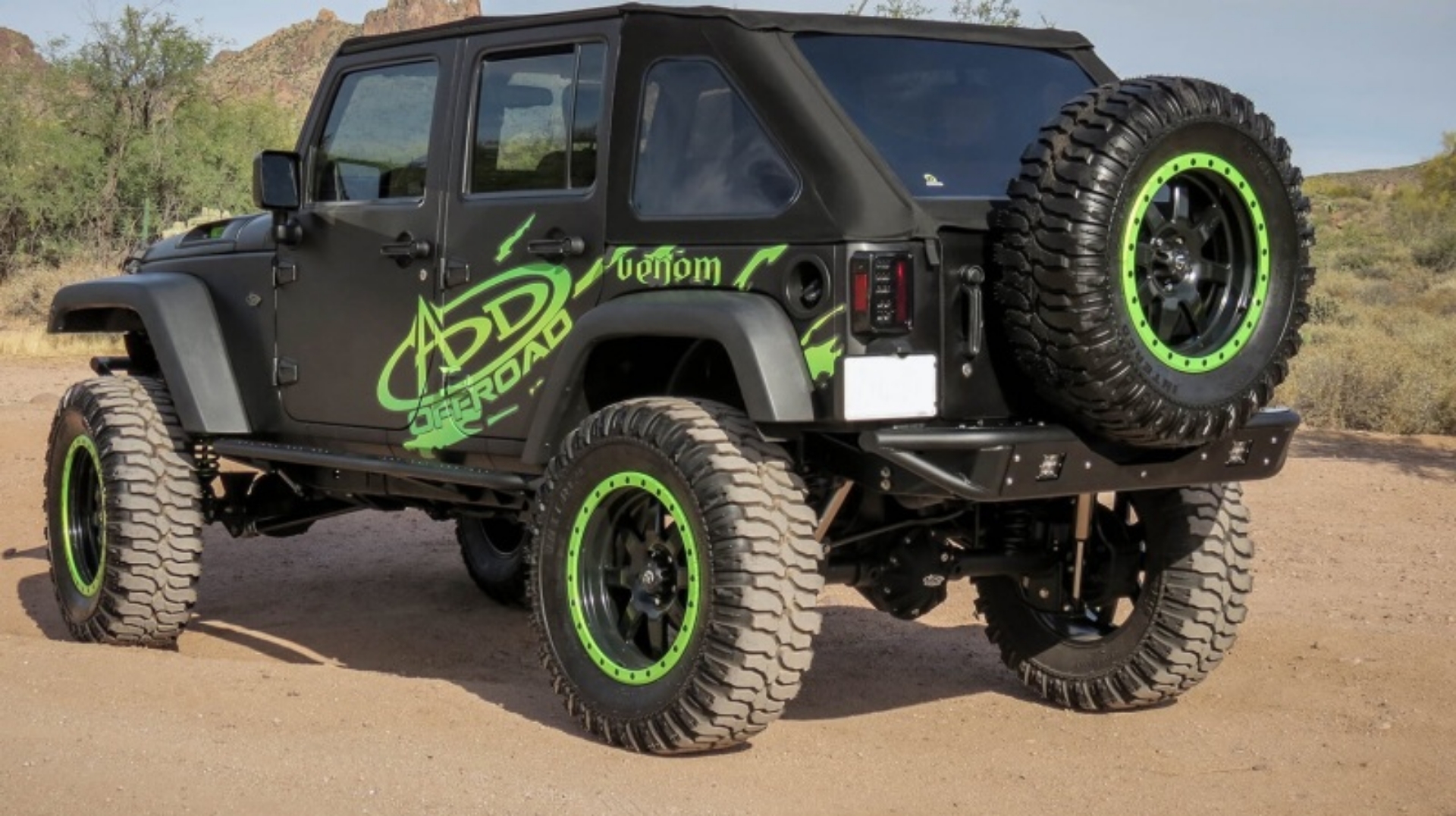 Picture of Addictive Desert Designs 07-18 Jeep Wrangler JK Venom Rear Bumper