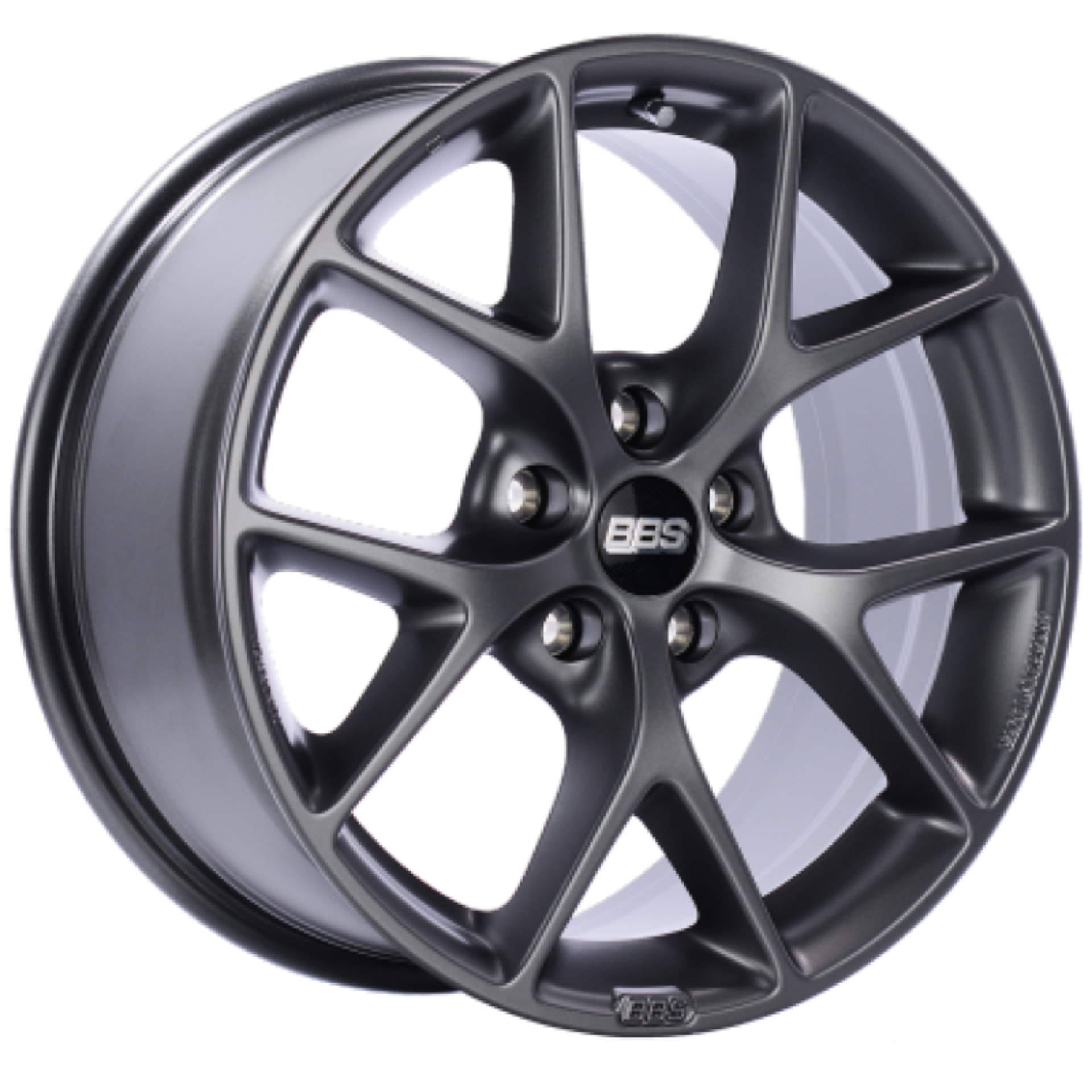 Picture of BBS SR 17x7-5 5x100 ET37 Satin Grey Wheel -70mm PFS-Clip Required