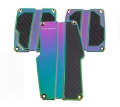 Picture of NRG Brushed Aluminum Sport Pedal M-T - Neochrome w-Black Carbon