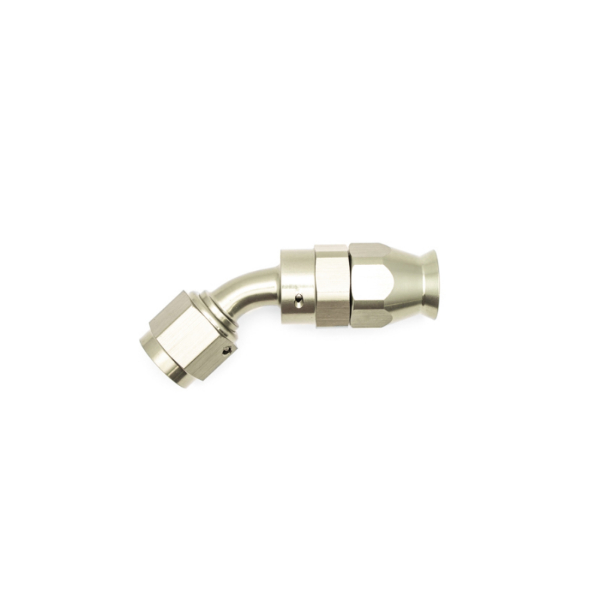 Picture of DeatschWerks 6AN Female Swivel 45-Degree Hose End PTFE Incl- 1 Olive Insert