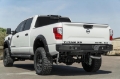 Picture of Addictive Desert Designs 16-18 Nissan Titan XD Stealth Fighter Rear Bumper w- Backup Sensor Cutout