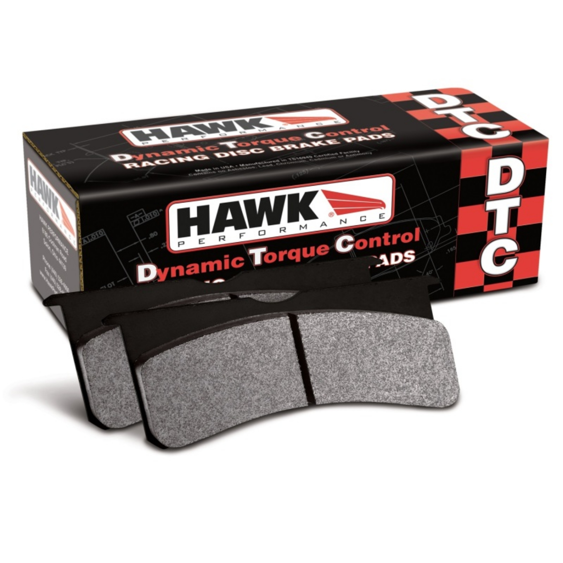 Picture of Hawk 01-03 Audi S8 - 94-98 Porsche 911 993 Turbo DTC-60 Race Front Brake Pads