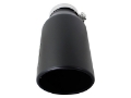 Picture of aFe Power MACH Force-Xp 4in In x 6in Out x 15in L Driver Side Clamp-On 4in 409 SS Exhaust Tip-Black