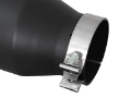 Picture of aFe Power MACH Force-Xp 4in In x 6in Out x 15in L Driver Side Clamp-On 4in 409 SS Exhaust Tip-Black