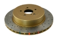 Picture of DBA 01-07 Subaru WRX-STI 10 Stud Hole Rear Drilled & Slotted 4000 Series Rotor