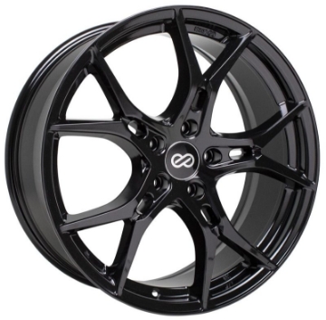 Picture of Enkei Vulcan 19X8-0 45mm Offset 5x112 Bolt 72-6mm Bore Gloss Black Wheel