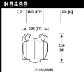 Picture of Hawk 00-05 Lexus IS300 HPS Street Rear Brake Pads