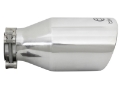 Picture of aFe Takeda 304 Stainless Steel Clamp-On Exhaust Tip 2-5in- Inlet - 4-5in- Outlet - 9in- L - Polished