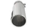 Picture of aFe SATURN 4S 4in SS Intercooled Exhaust Tip - Polished 4in In x 5in Out x 12in L Bolt-On