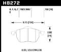 Picture of Hawk 00-06 Audi TT 1-8 HPS Street Front Brake Pads