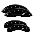 Picture of MGP 4 Caliper Covers Engraved Front & Rear 11-18 Dodge Durango Black Finish Silver Durango II Logo