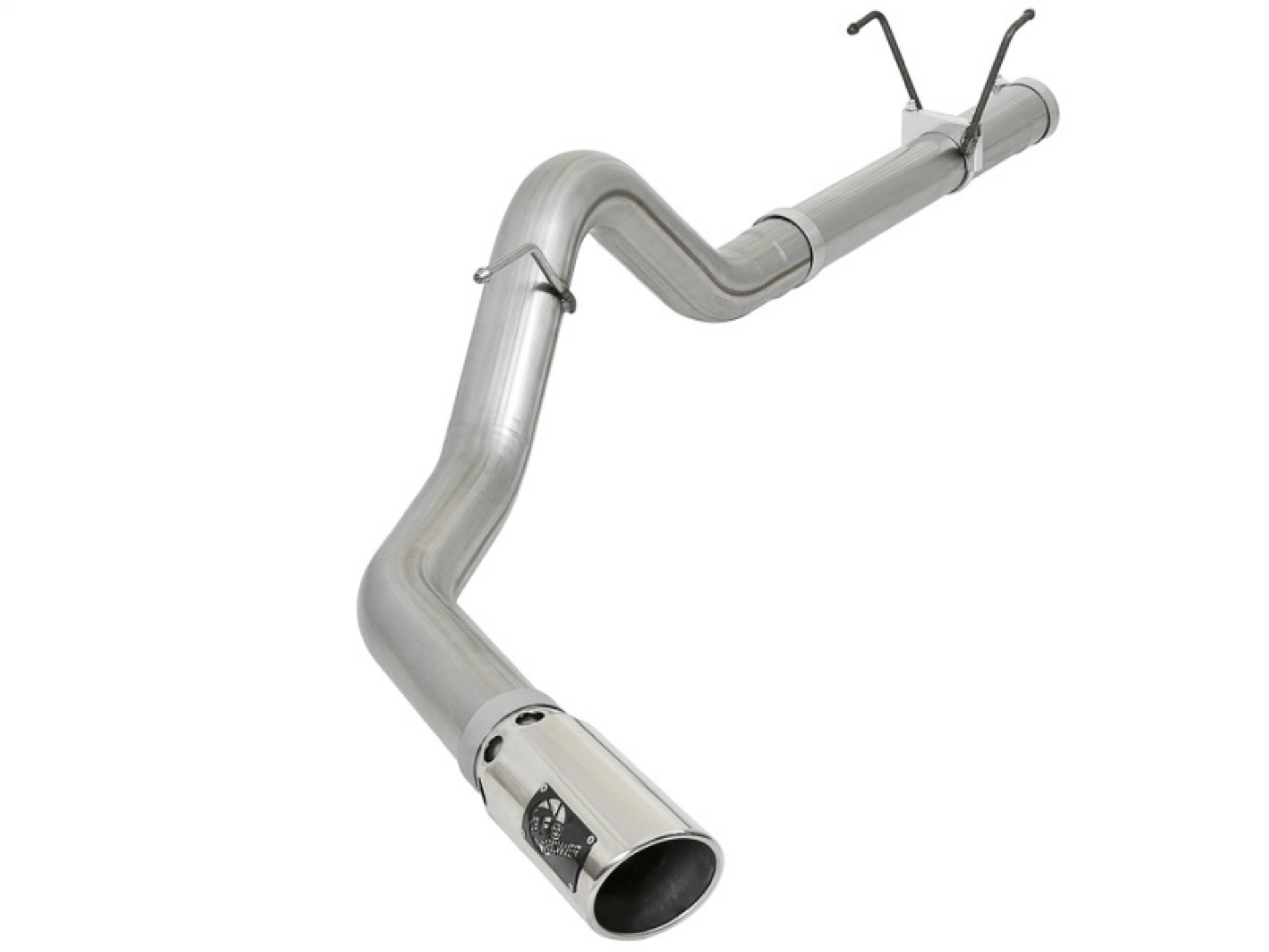 Picture of aFe LARGE BORE HD 4in 409-SS DPF-Back Exhaust w-Polished Tip 07-5-12 Dodge Diesel Trucks L6-6-7Ltd