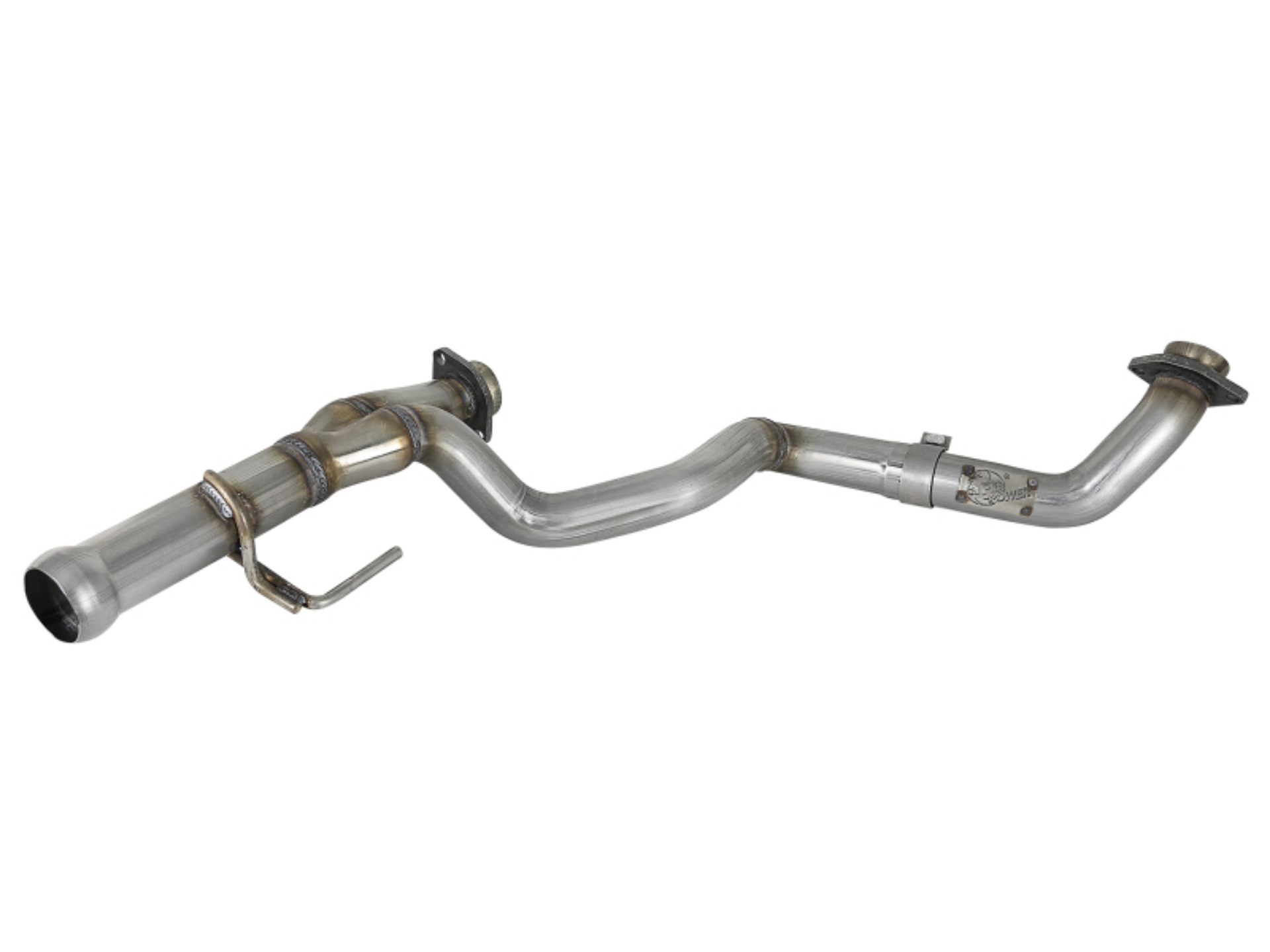 Picture of aFe POWER Twisted Steel Y-Pipe 2-1-4in 409 SS Exhaust System 2018 Jeep Wrangler JL V6-3-6L