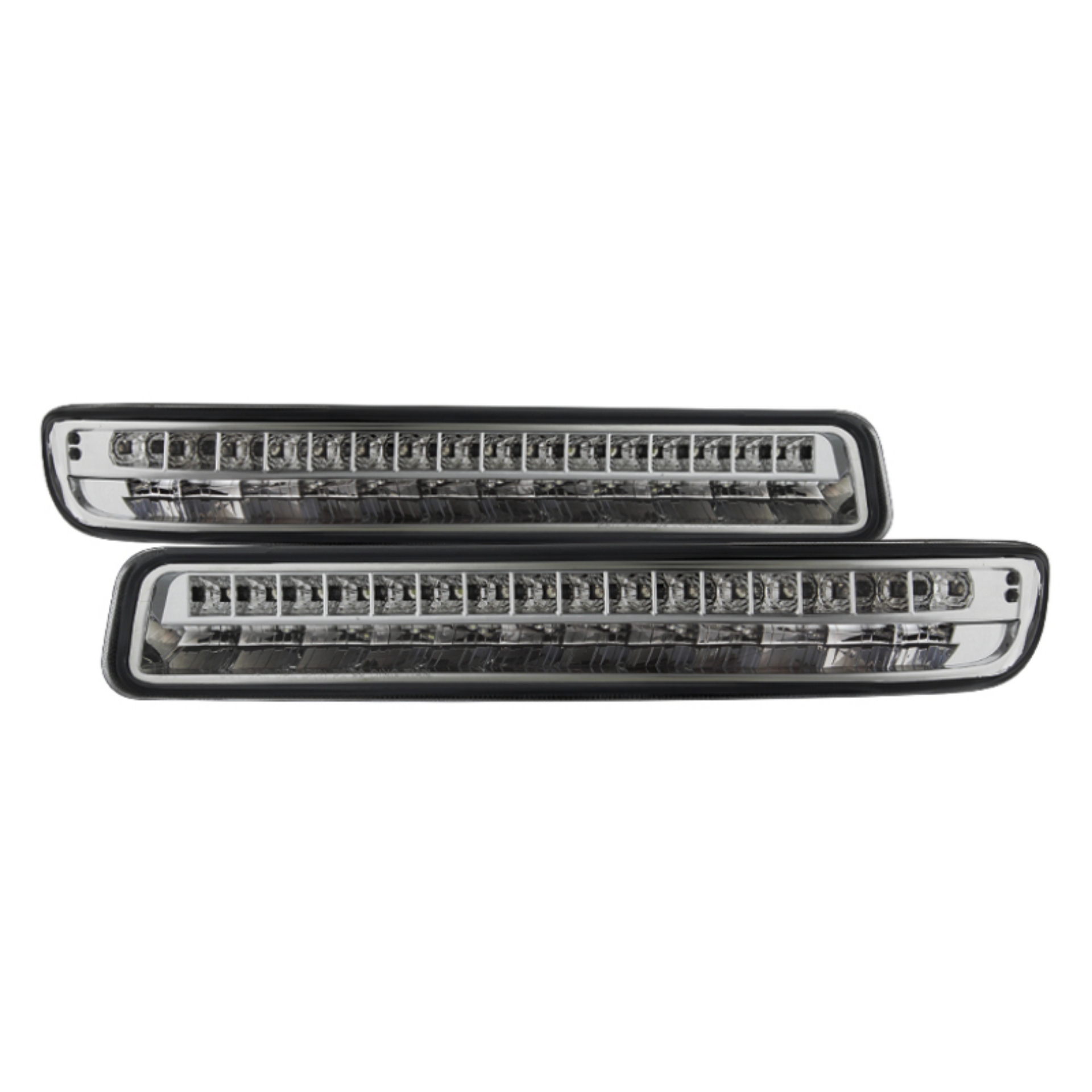 Picture of xTune 99-06 GMC Sierra Excl Denali Full LED Bumper Lights - Chrome CBL-GSI99-LED-C