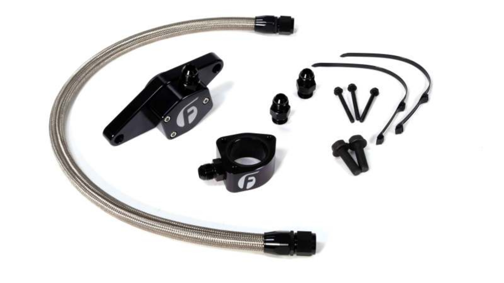 Picture of Fleece Performance 98-5-02 VP Coolant Bypass Kit w- Stainless Steel Braided Line