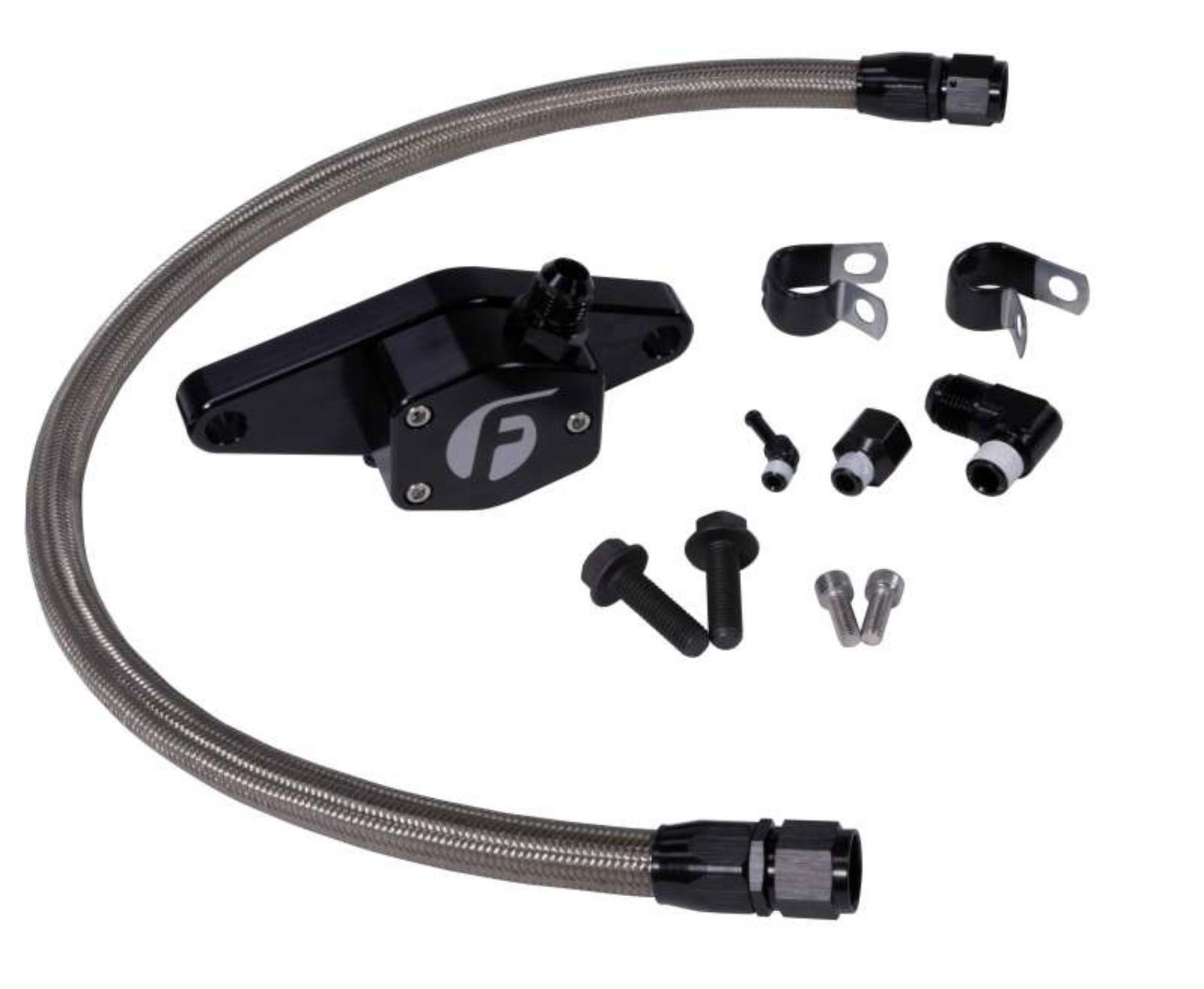 Picture of Fleece Performance 94-98 12V Coolant Bypass Kit w- Stainless Steel Braided Line