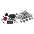 Picture of Edelbrock Pro Flo 4 Fuel Injection Kit Seq Port Ford 289-302 ci 550 HP 29 LbHr Injectors Satin