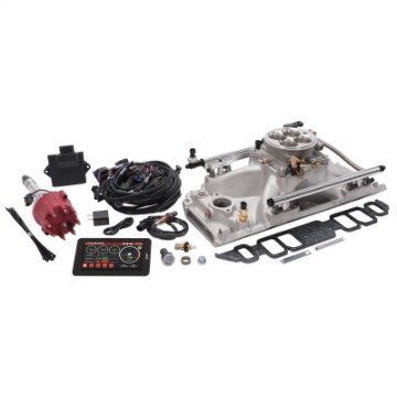 Picture of Edelbrock Pro Flo 4 EFI System Seq Port BBC Rect Port 625 Max HP 35lb-hr Satin Finish