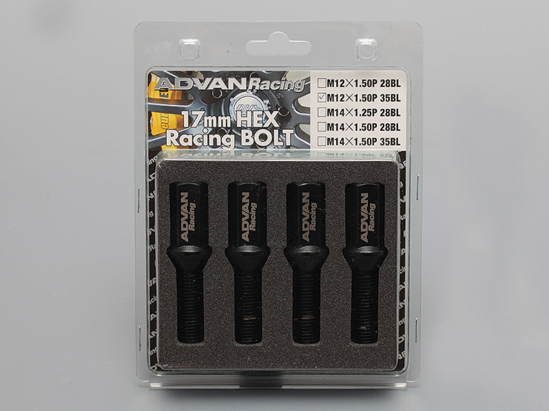 Picture of Advan Wheel Bolt 28mm Thread Black - 4 Pack