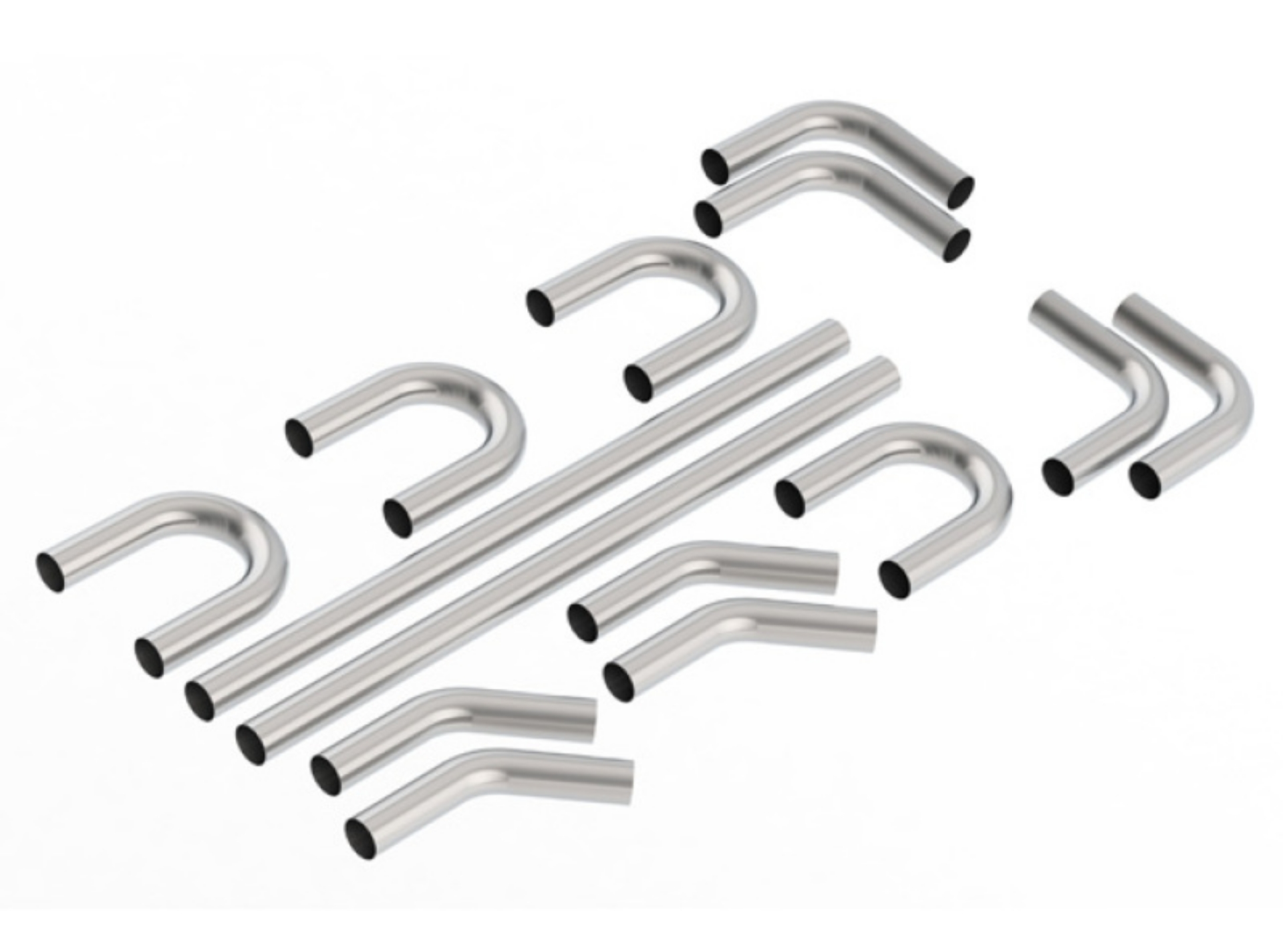 Picture of Borla Universal Hot Rod Kit 3in OD T-304 Stainless Steel Pipes