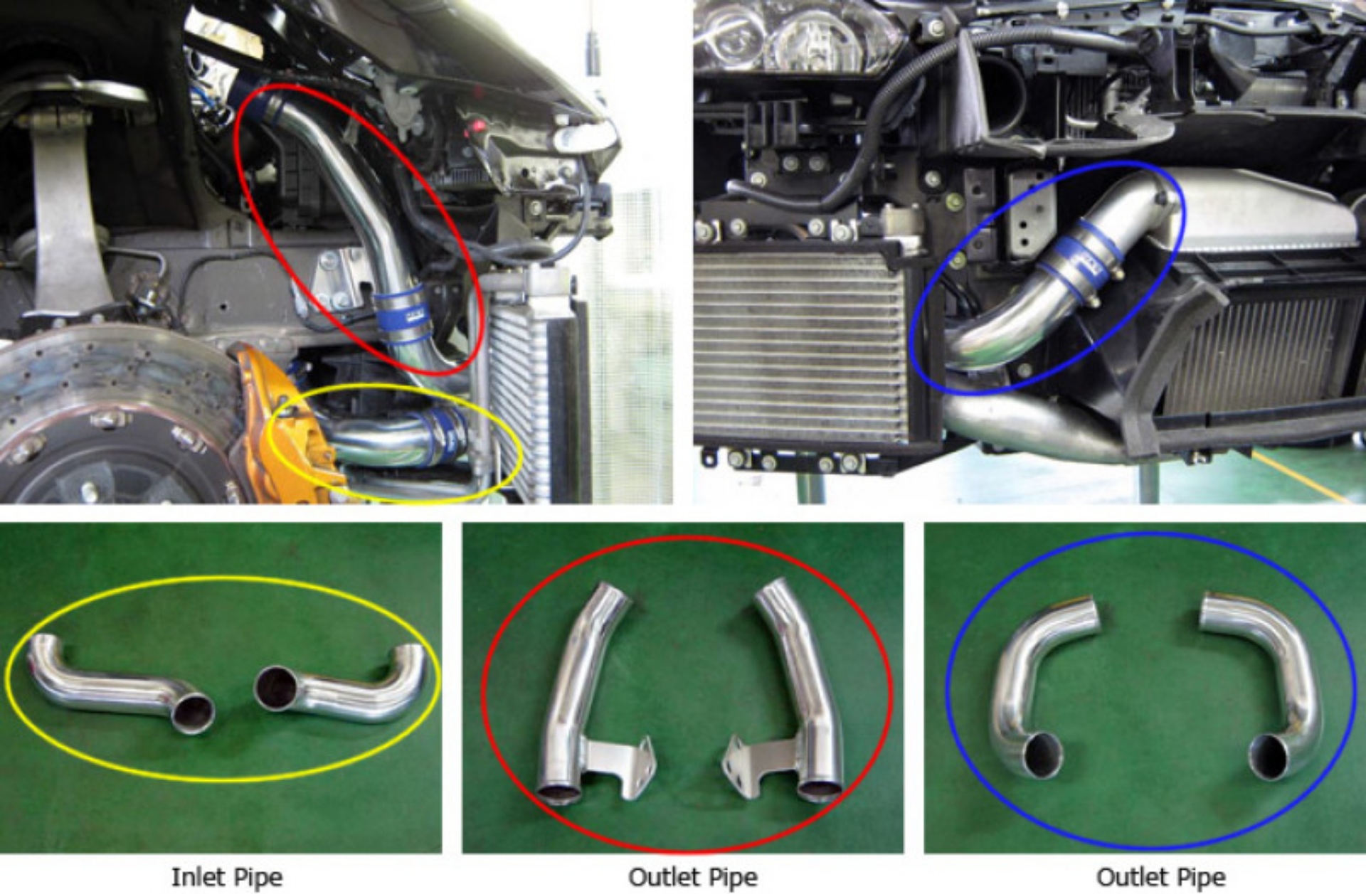 Picture of HKS 09-10 Nissan GT-R Intercooler Pipe Kit 2 inlet-4 outlet