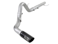 Picture of aFe Atlas 4in Aluminized Steel DPF-Back Exh 18-19 Ford F-150 V6-3-0L td w- Black Tip