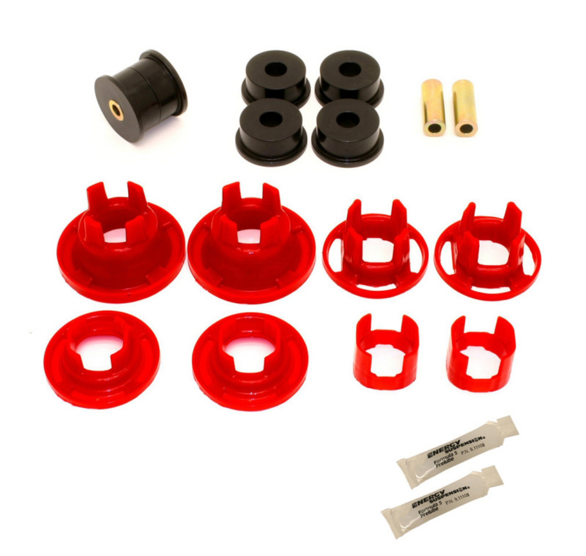 Picture of BMR 10-11 5th Gen Camaro Street Version Rear Cradle Bushing Kit BK001 BK016 - Black-Red