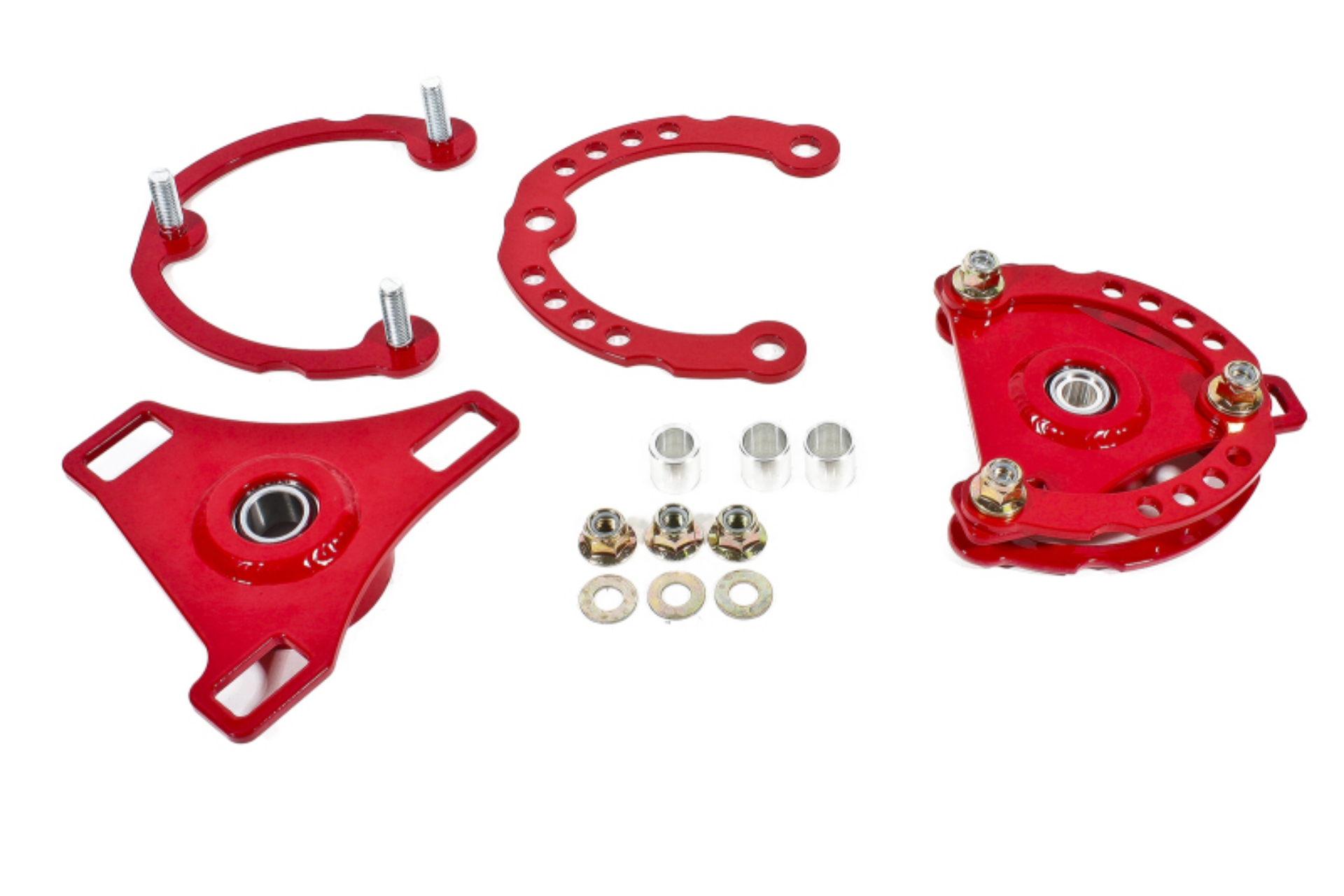 Picture of BMR 15-17 S550 Mustang Caster Camber Plates - Red