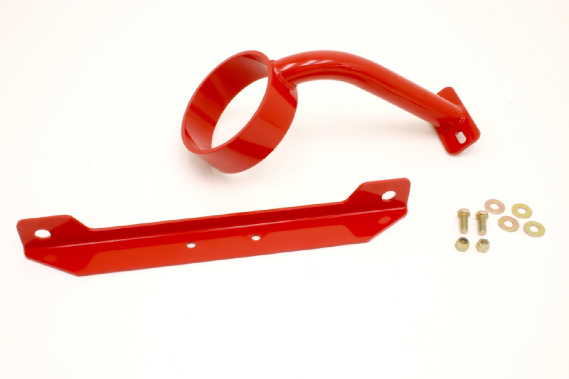 Picture of BMR 05-10 S197 Mustang Front Driveshaft Safety Loop - Red