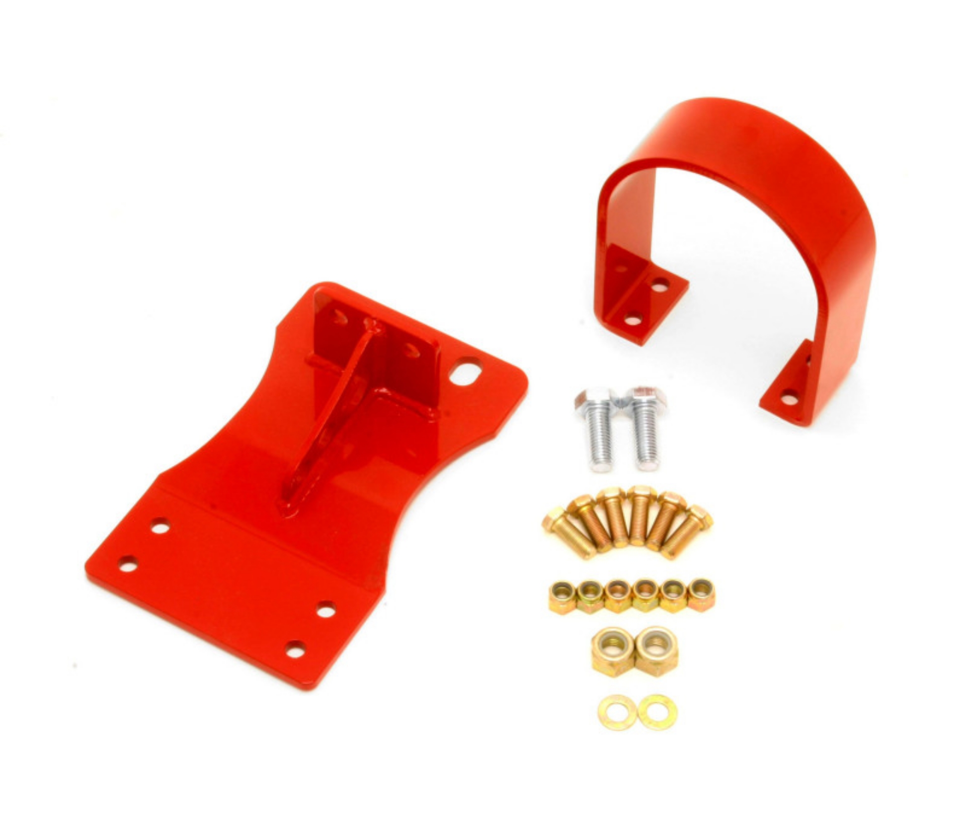 Picture of BMR 10-15 5th Gen Camaro V8 Auto Front Driveshaft Safety Loop - Red