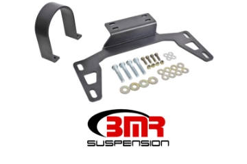 Picture of BMR 11-14 S197 Mustang Front Driveshaft Safety Loop - Black Hammertone